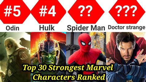 marvel characters strongest|top 30 strongest marvel characters.